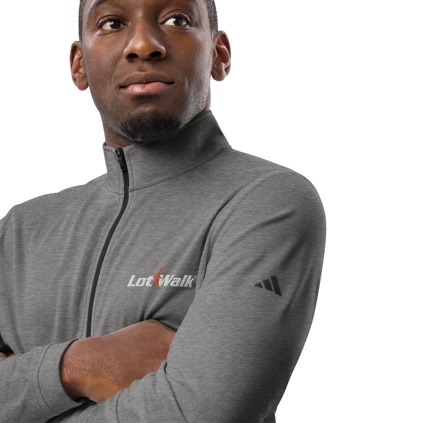 LotWalk Embroidered Quarter zip pullover